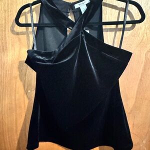 Black Velvet Tank Top
